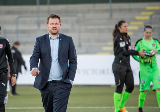 Rosengårds tränare Jack Majgaard Jensen deppar