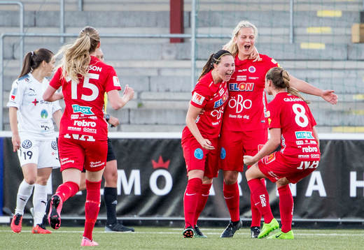 under fotbollsmatchen i Damallsvenskan mellan Rosengård