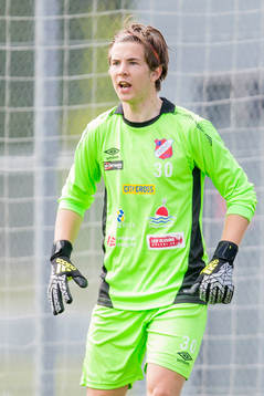 Höganäs målvakt Henrik Timgren