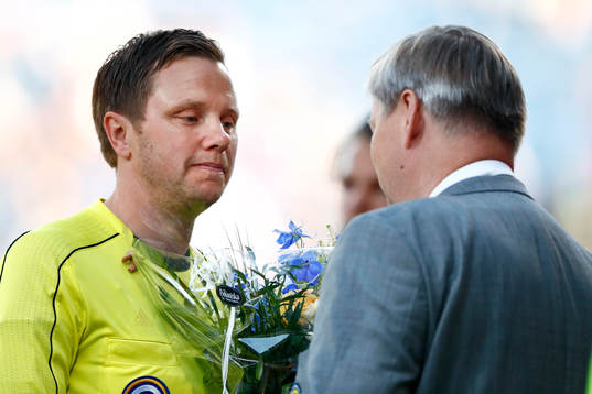 Domare Markus Strömbergsson gör sin sista match och