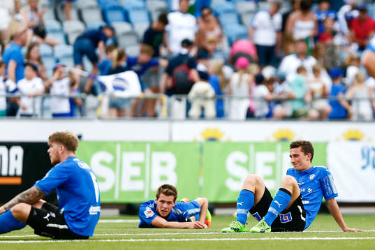 Halmstads spelare deppar