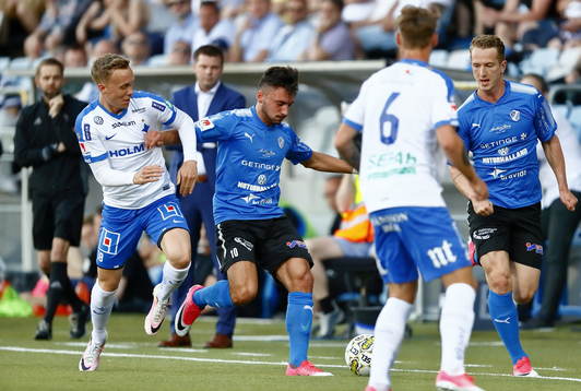 Norrköpings Gudmundur Thórarinsson och Halmstads Sead