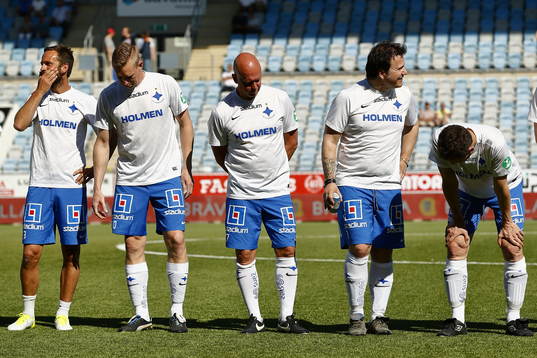 Jubileumsmatchen i fotboll mellan veteraner i Norrköping