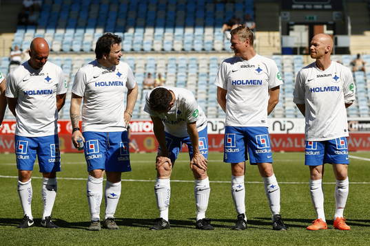 Jubileumsmatchen i fotboll mellan veteraner i Norrköping