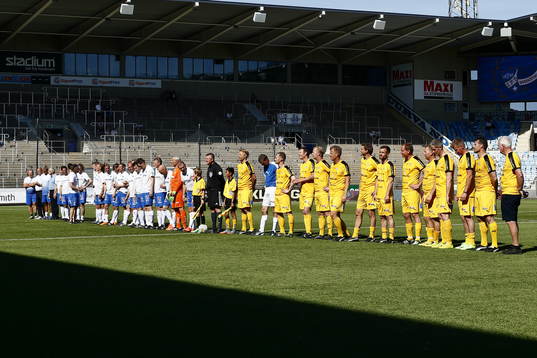 Jubileumsmatchen i fotboll mellan veteraner i Norrköping