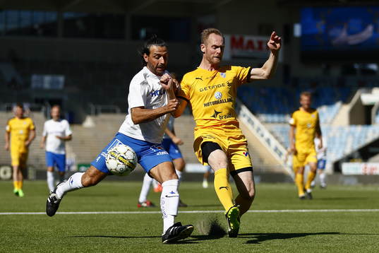 Jubileumsmatchen i fotboll mellan veteraner i Norrköping