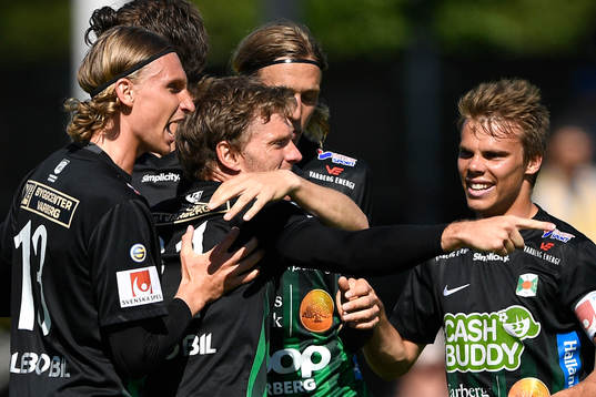 Varbergs Karl Söderström jublar