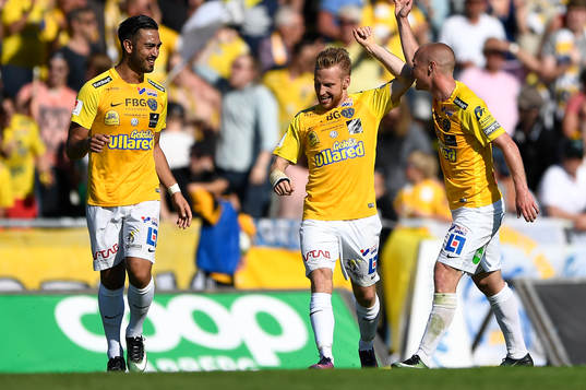 Falkenbergs Amin Nazari, Tobias Englund och Christoffer