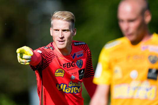 Falkenbergs målvakt Hampus Nilsson