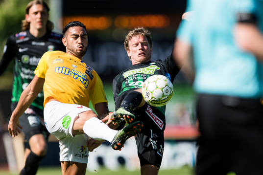 Falkenbergs Amin Nazari och Varbergs Karl Söderström