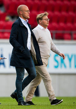 Sundsvalls tränare Joel Cedergren och Kalmars tränare