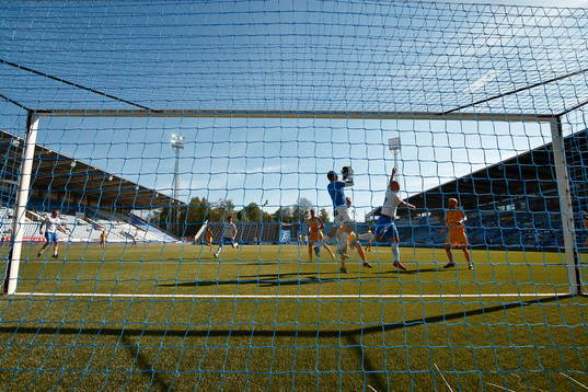 Jubileumsmatchen i fotboll mellan veteraner i Norrköping