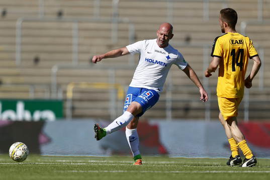 Jubileumsmatchen i fotboll mellan veteraner i Norrköping