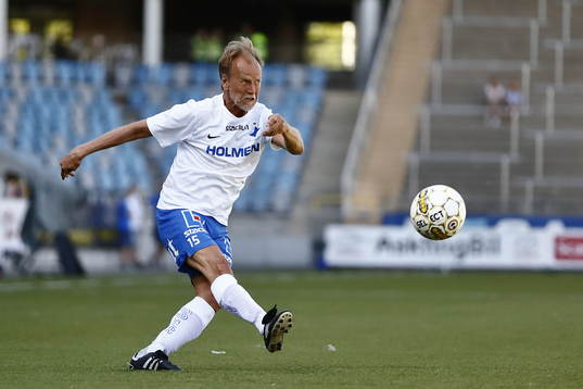 Jubileumsmatchen i fotboll mellan veteraner i Norrköping