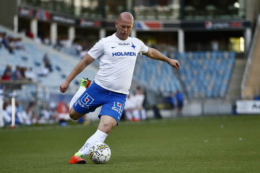 Jubileumsmatchen i fotboll mellan veteraner i Norrköping