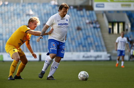 Jubileumsmatchen i fotboll mellan veteraner i Norrköping