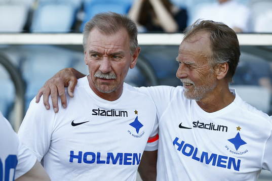Jubileumsmatchen i fotboll mellan veteraner i Norrköping
