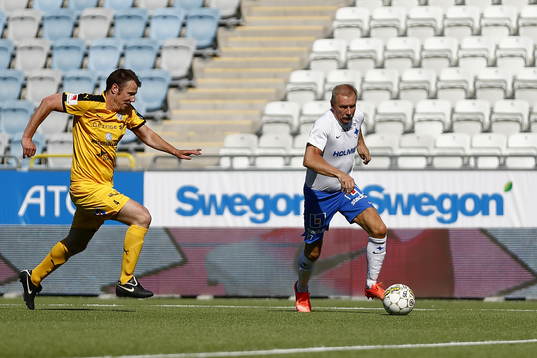 Jubileumsmatchen i fotboll mellan veteraner i Norrköping