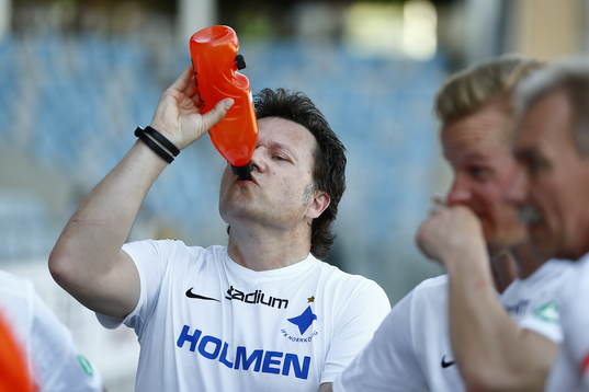 Jubileumsmatchen i fotboll mellan veteraner i Norrköping