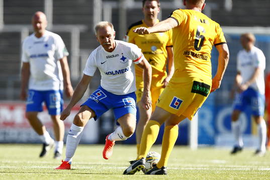Jubileumsmatchen i fotboll mellan veteraner i Norrköping
