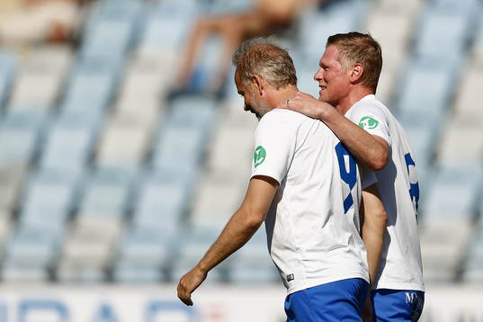 Jubileumsmatchen i fotboll mellan veteraner i Norrköping