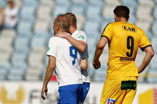 Jubileumsmatchen i fotboll mellan veteraner i Norrköping