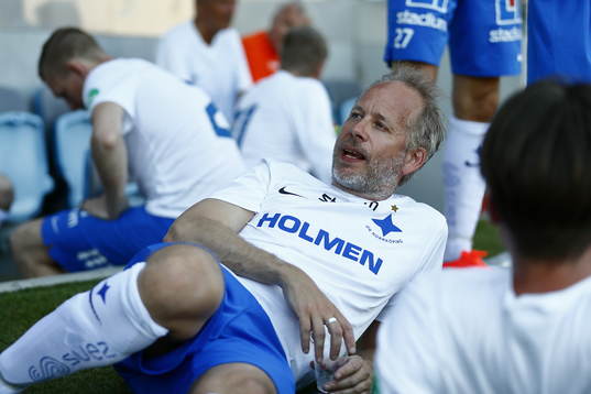 Jubileumsmatchen i fotboll mellan veteraner i Norrköping