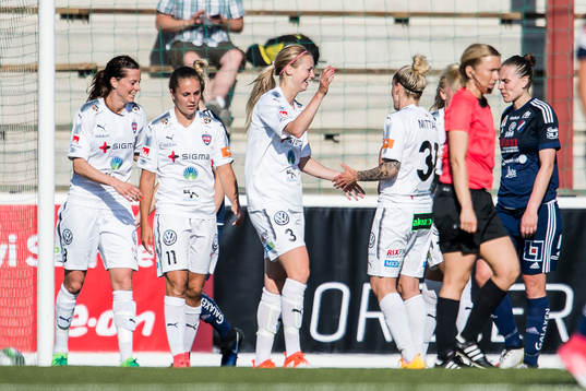 Rosengårds Lieke Martens, Lotta Schelin, Amanda Ilestedt