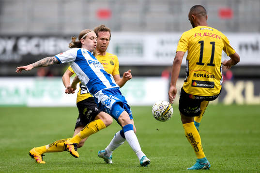 Elfsborgs Anders Randrup och Issam Jebali och IFK
