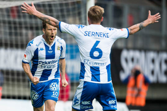 IFK Göteborgs Tobias Hysen jublar