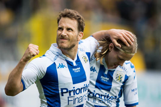 IFK Göteborgs Tobias Hysen jublar