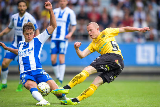 Elfsborgs Daniel Gustavsson och IFK Göteborgs Thomas Rogne