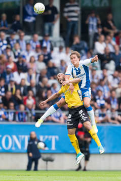 IFK Göteborgs Thomas Rogne och Elfsborgs Issam Jebali