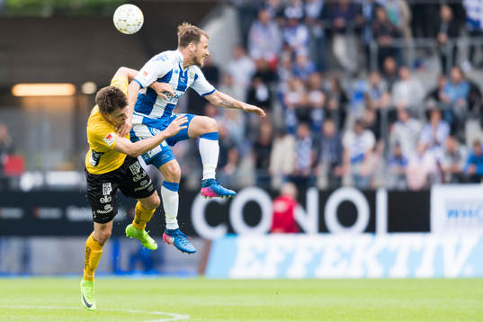 Elfsborgs Jörgen Horn och IFK Göteborgs Tobias Hysen
