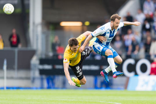 Elfsborgs Jörgen Horn och IFK Göteborgs Tobias Hysen