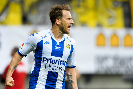 IFK Göteborgs Tobias Hysen jublar