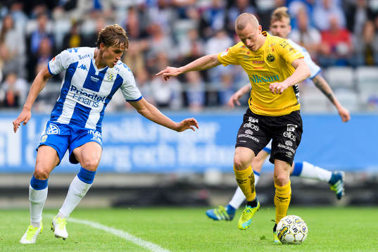 Elfsborgs Daniel Gustavsson och IFK Göteborgs Thomas Rogne