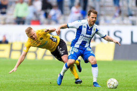 IFK Göteborgs Tobias Hysen och Elfsborgs Per Frick