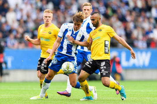 Elfsborgs Issam Jebali och IFK Göteborgs Thomas Rogne