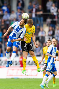 IFK Göteborgs Tobias Hysen och Elfsborgs Joakim Nilsson