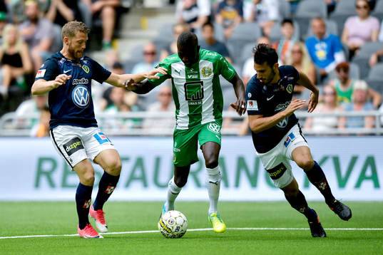 Hammarbys Pa Amat Dibba och Jönköpings Stefan Karlsson