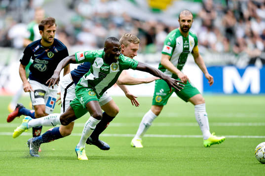Hammarbys Pa Amat Dibba och Jönköpings Joakim Karlsson