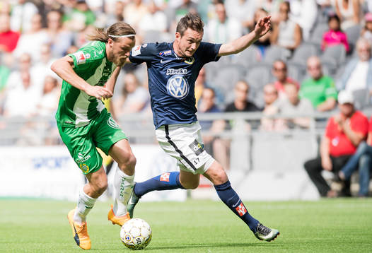 Hammarbys Björn Paulsen och Jönköpings Daryl Smylie