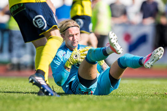 Ängelholms målvakt Linus Müller