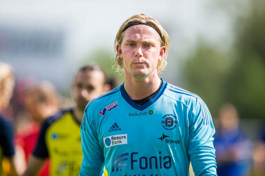 Ängelholms målvakt Linus Müller