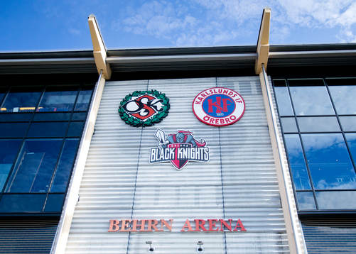 9 Örebro black knights har fått upp sin logotyp på