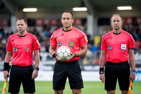 Matchens domartrio, Fredrik Svalöv, Kaspar Sjöberg och