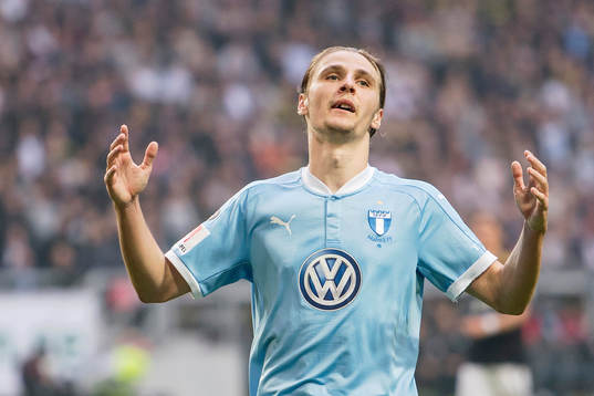 Malmö FFs Pawel Cibicki deppar