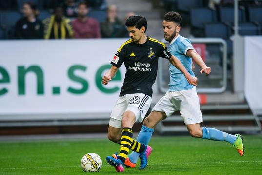 s Jesper Nyholm och Malmö FFs Erdal Rakip