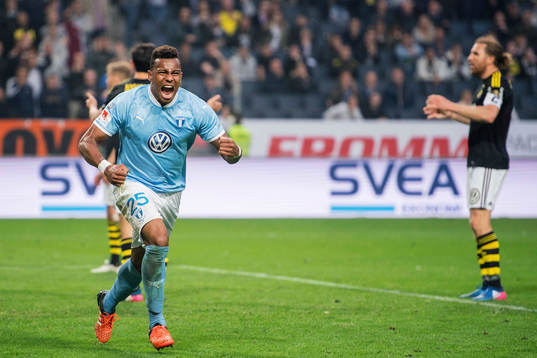 Malmö FFs Felipe Carvalho jublar